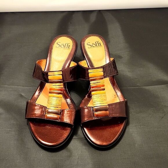 SOFFT ANITA WOMEN'S ROUND OPEN TOE SLIP-ON  WEDGE SANDAL - Picture 2 of 16